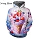 thumbnail image 2 of Sudadera con capucha con estampado de helado, sudadera con gráficos en 3D para hombre, sudadera de moda de otoño e invierno para niños, sudadera con capucha informal, ropa para mujer, 2 of 5