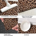 thumbnail image 3 of Brown and Black Leopard Print Kitchen Rug Mat,Kitchen Runner Rugs Non Skid Washable,Decorative Kitchen Floor Mats for Kitchen,Sink,Laundry,17"X47", 3 of 5