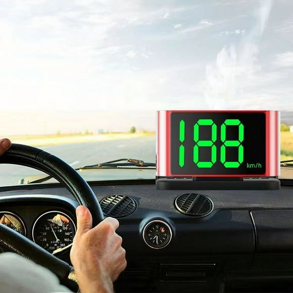 LSLJS New Car HUD Head Up Display Safe Driving Speedometer Universal USB HD Speed Display with Parking Phone Number Plate Plug and Play, Car Accessories
