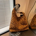 thumbnail image 5 of Leopard Tote Bag for Women Cheetah Shoudle Purse Brown Vintage Hobo Bag Large Capacity Tote Bag for Work, 5 of 6