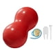 thumbnail image 4 of Pelota de cacahuete ligera para entrenamiento de fuerza central con bomba para gimnasio, hogar y oficina Rojo, 4 of 9