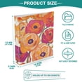 thumbnail image 3 of FORMRS 3 Ring Binder 1.5 inch with Pockets Set of 2 Clip Board 200 Sheets Capacity, Orange Hand Drawn Floral, 3 of 8