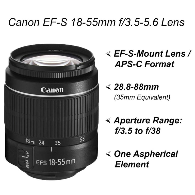 Canon EOS 4000D 18 Megapixel Digital SLR Camera with Lens, 0.71, 2.17,  Black