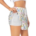 thumbnail image 3 of Lsque Easter Egg3 Printed Women's Running Shorts with Liner Pockets,Elastic Quick Dry Workout Athletic Gym Yoga Shorts,Womens High Waist Shorts-X-Large, 3 of 9