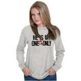 thumbnail image 5 of Romantic Matching Set His Hers Couple Women Plus Size Long Sleeve Graphic Tee Brisco Brands 2X, 5 of 6