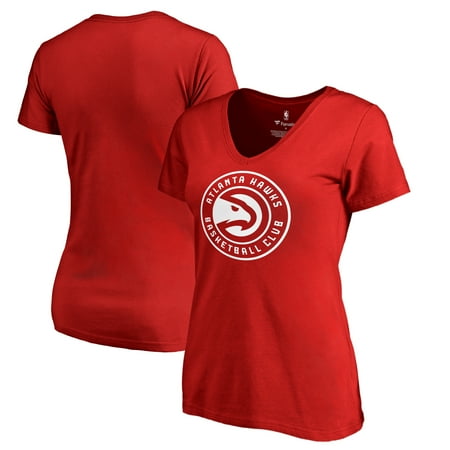 Josh Childress Atlanta Hawks - Atlanta Hawks Fanatics Branded Women's Primary Logo V-Neck T-Shirt - Red