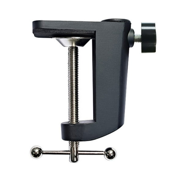 Table Mount Clamp Clip Aluminum Alloy Base Desk Lamp Clamp Bracket Desktop Fixed Bracket Clamp Microphone Stand Bracket