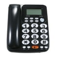 thumbnail image 1 of Teléfono de Teléfono fijo con cable de escritorio de Oficina Con Botones Grandes Llamadas Manos Libres Brillo de Pantalla Ajustable Blackus Línea Telefónica, 1 of 7