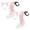 A46 Pink 7.5"×6.7"×1.2" 2Pack, variant on 2Pcs Halloween Decorations Halloween 3D Cute Animal Tail Pendant Women Holder Pompoms Tail Fashionable Hairy Tail 50Cm Halloween Plush Tail With Plush Ear Headband Event & Party
