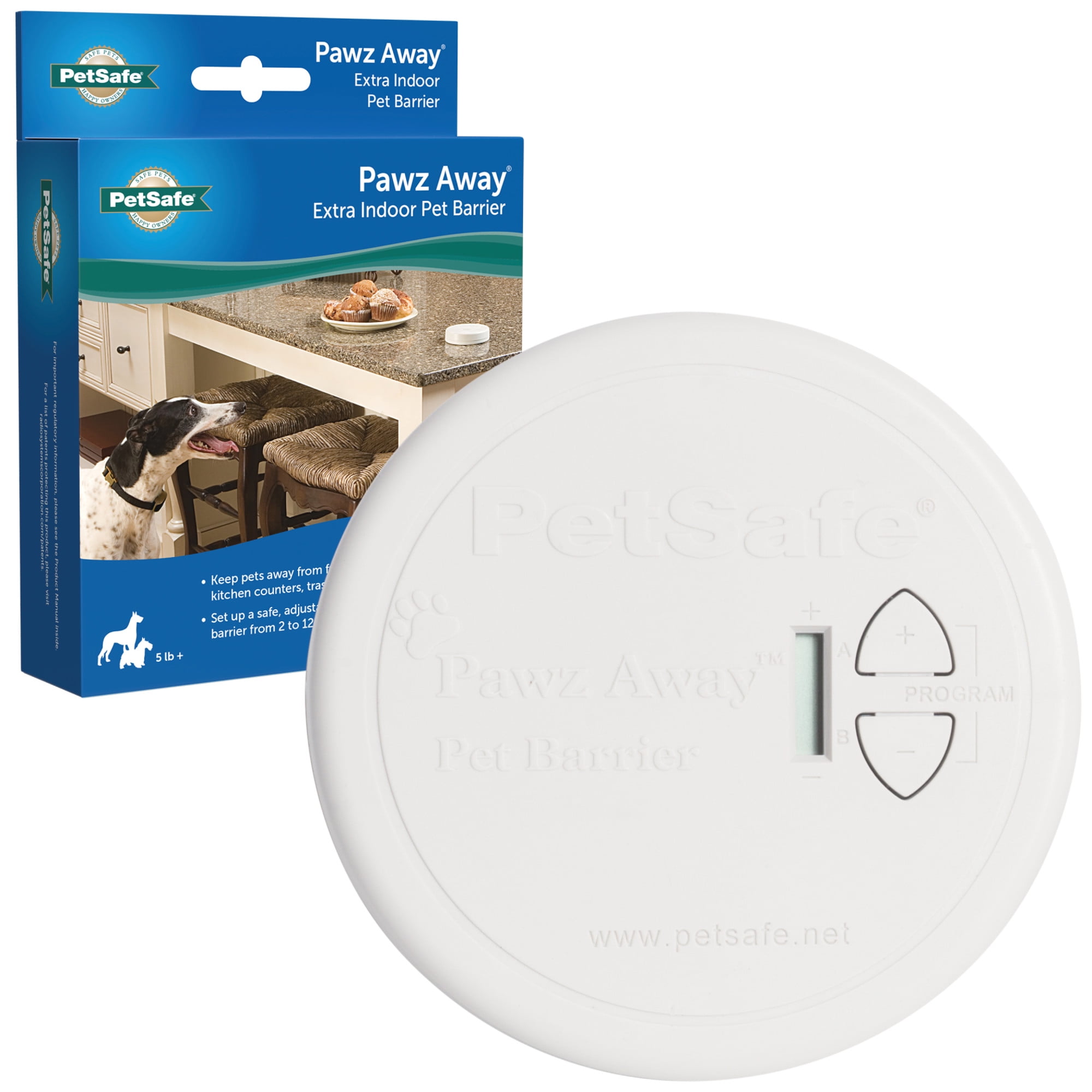 PetSafe Pawz Away Extra Indoor Adjustable Pet Barrier Transmitter - White