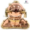 thumbnail image 4 of Copper Brass Divers Diving Helmet Miniature US Navy Helmet - Office Desk Decor/Shelf Decor, 4 of 4