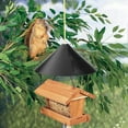 thumbnail image 4 of Squirrel Baffle，Professional Galvanized Prevents Squirrel Guard Baffle，Wrap Around Squirrel Baffle Protect Outside Hang Bird Feeders and Pole Mount from Raccoon Squirrels Rodents（12in）, 4 of 8