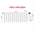 thumbnail image 6 of ZOELNIC 9.8ft x 9.8ft Curtain String Fairy Lights, 300LEDs Lights for Garden Wedding Party Home Decor, Cool white, 6 of 6