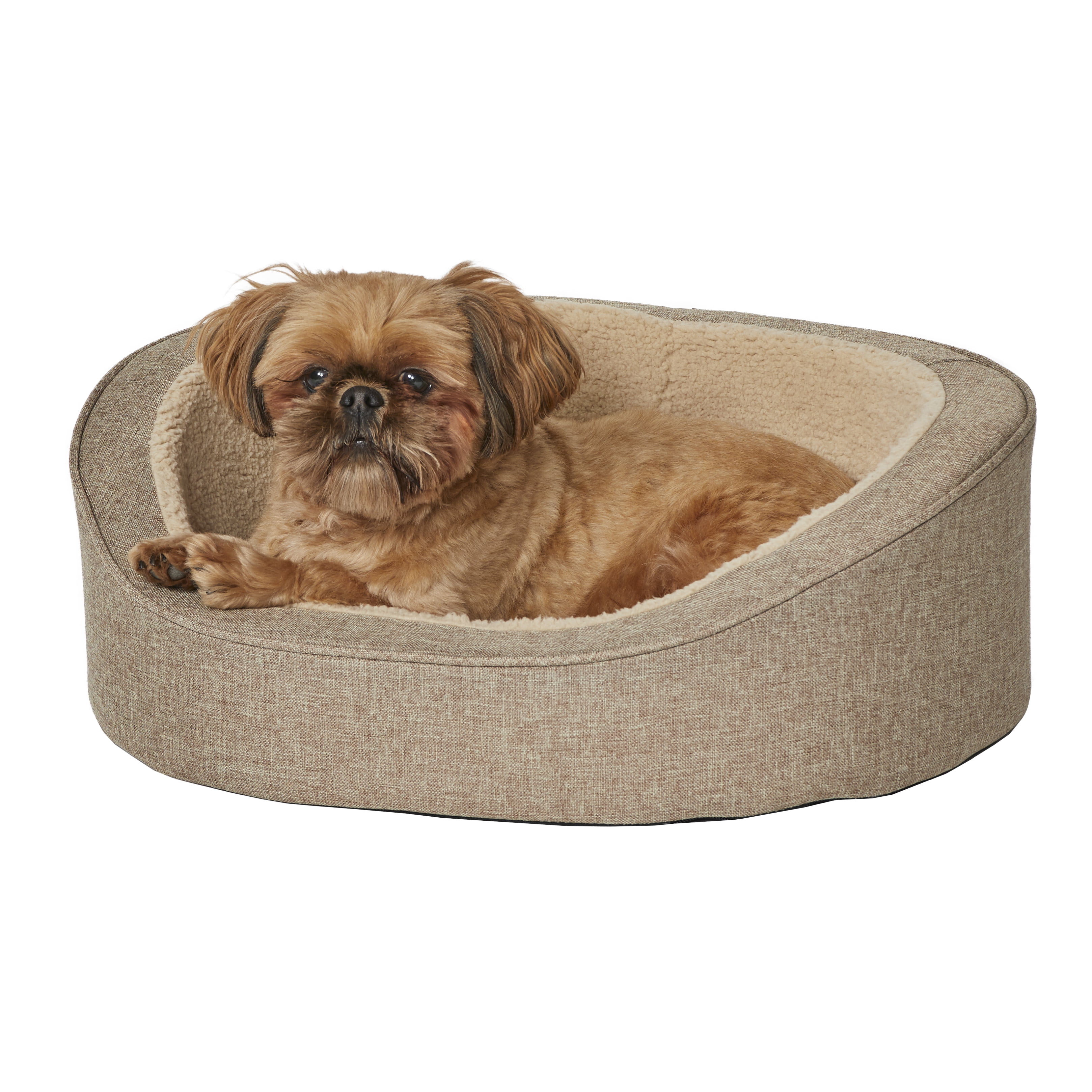 Extra-Small QuietTime Deluxe Hudson Pet Bed- Tan
