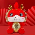 thumbnail image 1 of Decoración de año Nuevo Chino dragón Animal relleno adorno festivo dibujos animados Animal de peluche dragón juguete de peluche para decoración de, 1 of 8