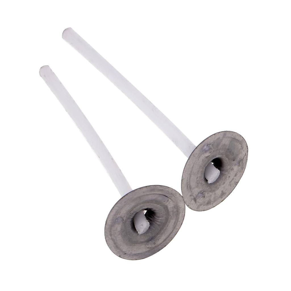 100 Pieces Straight Flange Empty Aluminum Case Tealight Cups Containers + 100PCS CANDLE WICKS WITH Sustainers DIY Tea Light Candle Making Tool s