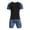 Black#1, variant on VBTAPA Men Compression Workout Set 2 PCS Quick Dry T Shirt and Shorts Gym Athletic Basketball Training Base Layer Set Black L