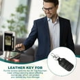 thumbnail image 4 of Uxcell Leather Key Fob Keys Cover RFID Key Fob Protector - Durable and Versatile Black 1, 4 of 7