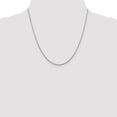 thumbnail image 3 of Auriga Fine Jewelry 925 Sterling Silver Rhodium-plated 1.5 mm Diamond-Cut Spiga Chain Necklace for Women 18", 3 of 7