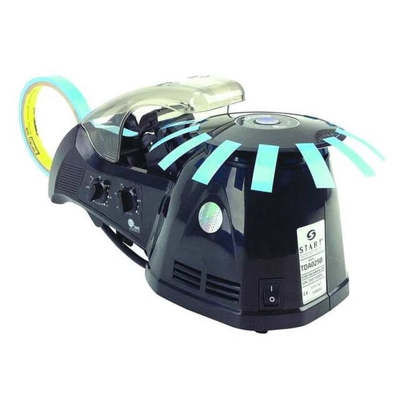 Tape Carousel Dispenser, 15/16 in Max. Tape Width. 5 7/8 in Tape Core Dia, Black