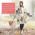 thumbnail image 4 of Wearable Oversized Blanket,Cartoon Corgi Dog and Footprints Wearable Blanket Hoodie for Adults,Cozy Hooded Blankets with Super Pockets,Super Warm Fuzzy Pullover for Women & Men, 4 of 6