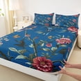 thumbnail image 3 of Castle Fairy Floral Butterflies Birds 4 Pieces Queen Sheet Sets for Teens Adults,Retro Vintage Luxury Aesthetic Ultra Soft Flat Sheet,Chic Flowers Blossoms Queen Fitted Sheet,Ultra Soft Home Decor, 3 of 7