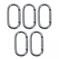 thumbnail image 1 of 2x 5pcs moletín de aluminio hebilla de Clip, Spring Snap llaver Clip clave organizador, funciones para , senderismo, pesca, viajar shamjiam Hebillas de mosquetón de aluminio, 1 of 9