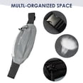 thumbnail image 3 of Bolsillos con cremallera de moda para hombres y mujeres, para hacer ejercicio, viajar y ocio, para llevar el teléfono móvil, color gris, 3 of 5