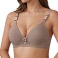 thumbnail image 2 of Lixiuxyad Comfortable V Neck Bra For With Cushioned Padding,Bras for Women Gray 40, 2 of 6