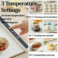 thumbnail image 3 of Warming Mat for Food, 25 * 15 in Electric Warming Tray,with 3 Adjustable Temperature,Automatic timed Shutdown Function,Fast Heating Silicone Food Warmer for Parties Home Travel Countertop C95, 3 of 3