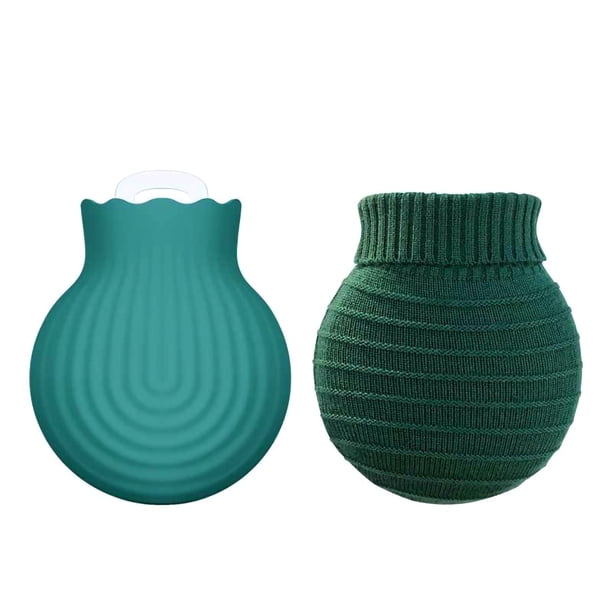 Bolsa de agua caliente para calentar por microondas con funda de punto Botella caliente Mujer Niños Calentador de manos, Verde, S Advancent HA001466-02