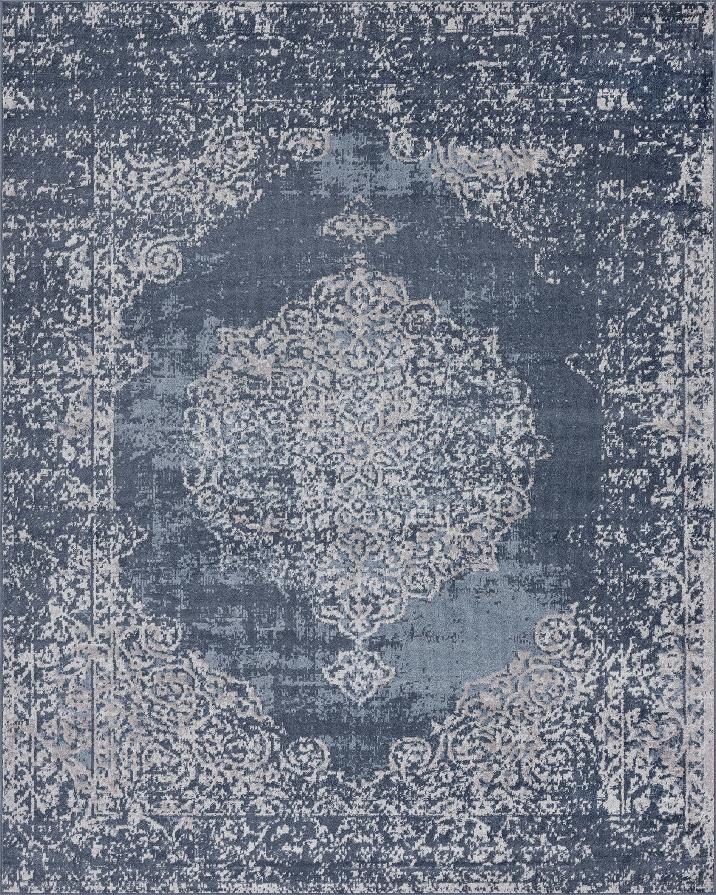 9x12 Modern Blue Large Area Rugs for Living Room | Bedroom Rug | Dining Room Rug | Indoor Entry or Entryway Rug | Kitchen Rug | Alfombras para Salas 8'9'' x 12'2''