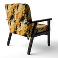 thumbnail image 5 of Designart "Cheetha Floral Pattern I" Upholstered Glam Accent Chair and Animal Print Arm Chair - Multiple Color & Pattern, 5 of 7