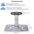 thumbnail image 4 of Salange Projector Stand for Home Theatre Projector Bracket Ceiling Table Wall Mount, Max Weight 11 Ibs, Sliver, 4 of 7