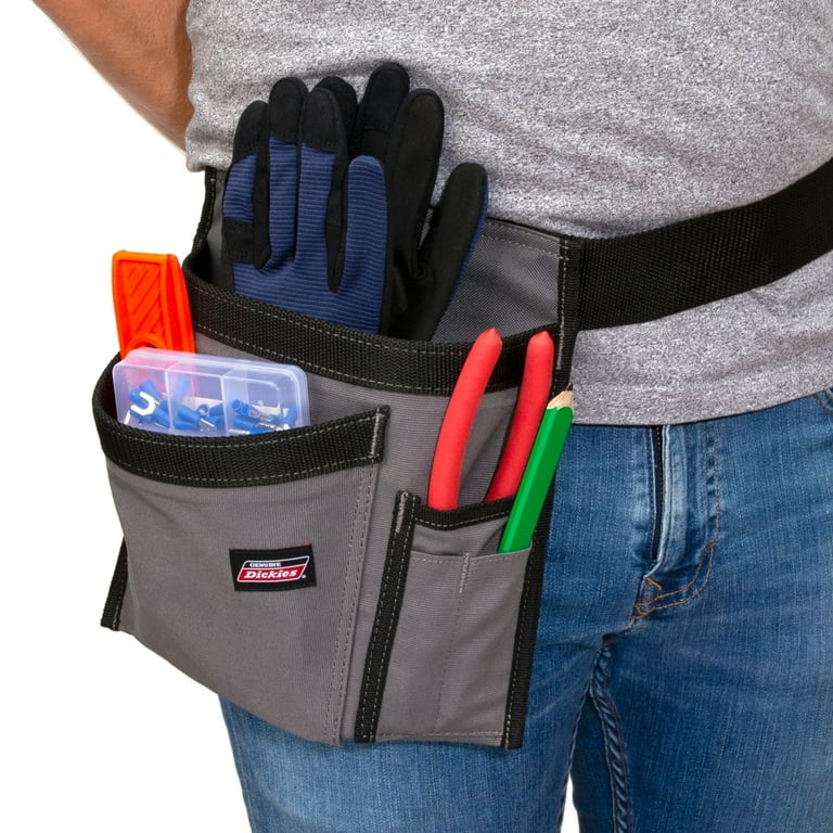 Genuine Dickies 5-Pocket Single Side Tool Pouch, Canvas Work Apron