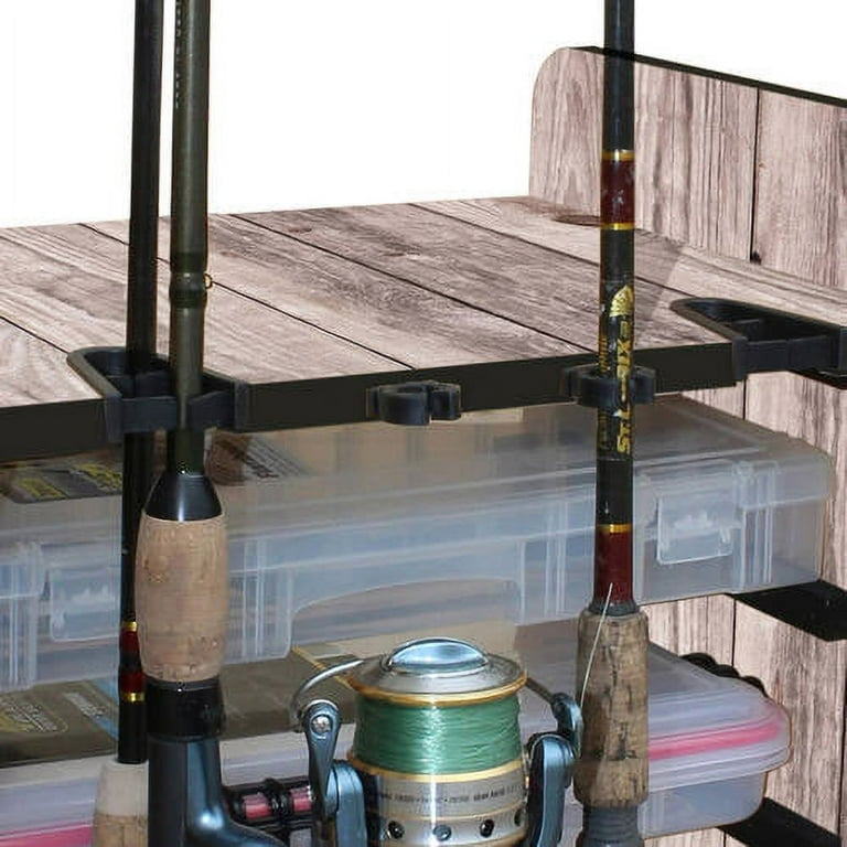 Rush Creek Creations 14 Fishing Rod Rack with 4 Utility Box