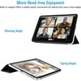 thumbnail image 4 of Clear Case for iPad (A16) 11th Generation 11 Inch (2025),iPad 10th Generation 10.9 Inch (2022),Stand Cover with Hard Translucent Back, Support Touch lD, Auto Wake/Sleep&Stylus Holder-Black, 4 of 14