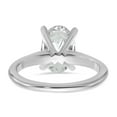 thumbnail image 5 of Auriga Fine Jewelry 14k White Gold 2.25 carat Oval LG Diamond Solitaire Ring for Women Size 7, 5 of 6