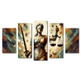 thumbnail image 1 of Cuadro decorativo para abogados Cuadros Abigail Diosa de la Justicia 5 piezas moderno elegante, 1 of 5