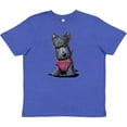 thumbnail image 3 of Inktastic Scottie Dog in Plaid Youth T-Shirt, 3 of 5