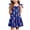 A422-Navy, variant on TOWED22 Girls July 4th Dress Red White Blue Star Toddler Patriotic Outfit American Flag Sundress(Blue,5-6 Y)