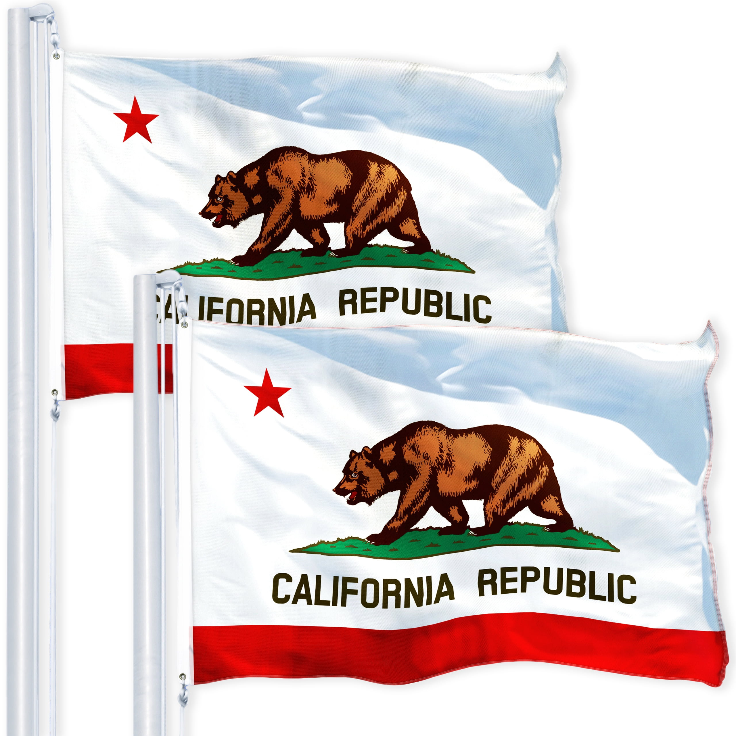 3x5 Gold and Blue California State Flag Republic CA Outdoor Garden Banner USA 