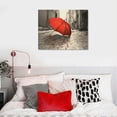 thumbnail image 4 of COMIO Black and White Wall Art Canvas Print  City Picture Red Rose High Heels Girl Silhouette Pictures Decor Living Room Bedroom, 4 of 4