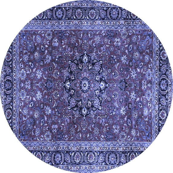 Ahgly Company Indoor Round Persian Blue Traditional Area Rugs, 6' Round