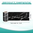 thumbnail image 2 of Uxcell Wood Grain Wallpaper Border 4" x 16.4ft Textured Frame Sticker, Black Texture, 2 of 7