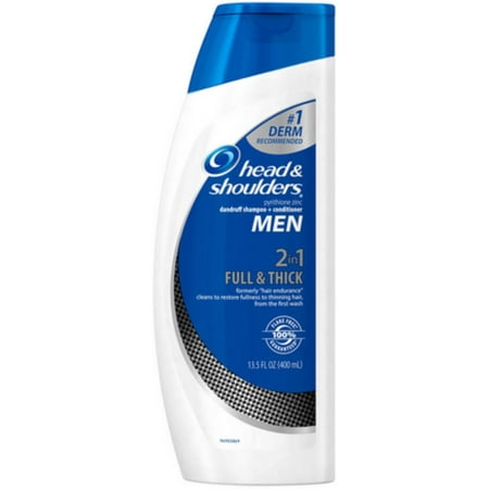 head & shoulders Pellicules shampooing et revitalisant 2 en 1 Endurance cheveux pour les hommes, 13,5 oz (Lot de 3)