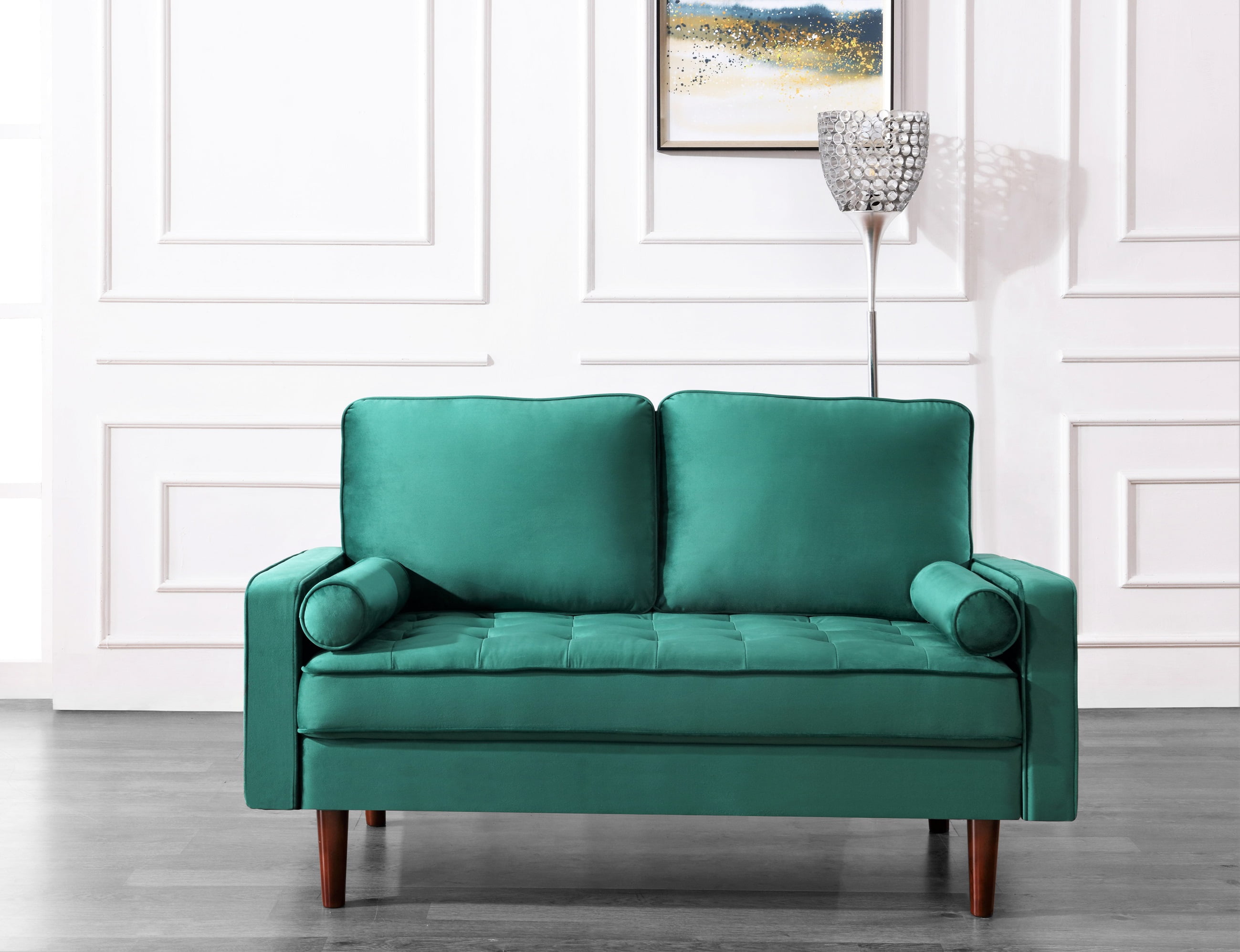 Uspridefurniture Hazen 2 Piece Velvet Living Room Set, sofa & loveseat