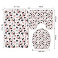 thumbnail image 3 of White Cow Black Spot Geometric Pattern Bathroom Rugs Sets 3 Piece,Toilet Cover Set,Absorbent Non Slip Bathroom Mats Sets with U-Shaped Contour Rug Toilet Rug Set, 3 of 5