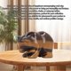 thumbnail image 2 of 1.5in Crystal Bear Decor Handicraft Delicate Bear Statue Animal Figurine for Tables Desks Entryway Yellow Tiger S Eye, 2 of 3
