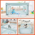 thumbnail image 5 of Gymax Infant Large Safety Play Center Yard Baby Playpen with 50 Ocean Balls Blue, Unisex, 5 of 10